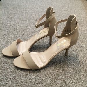 Lulu's Published Author Nubuck Ankle Strap Heels